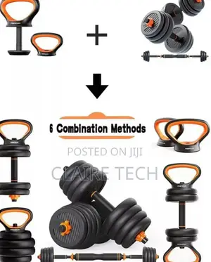 50kgs Kettlebell/Barbell Set