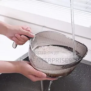 Acrylic Rice Washing Bowl/ Colander .