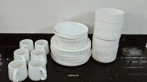 24pcs White Ceramic Dinner Set
