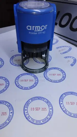 42mm by 42mm Self Inking Company Rubber Stamp