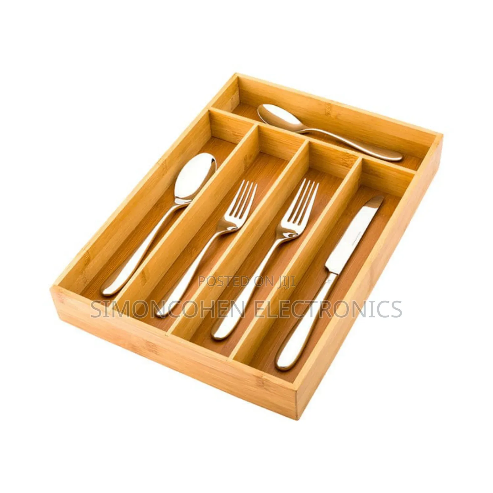 Fixed Bamboo Cutlery Organizer
