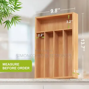Fixed Bamboo Cutlery Organizer