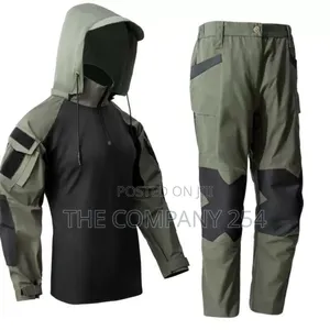 Quality Khaki Outdoor Hiking 2 Piece Jacket Trouser Suit Available