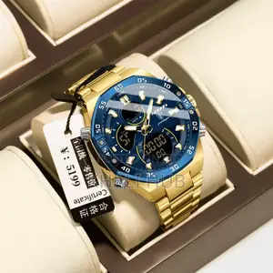 Poedagar Gents Watch Poedagar Dual Time Watch