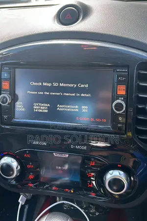 Nissan Juke Check Map Sd Memory Card Error Solution