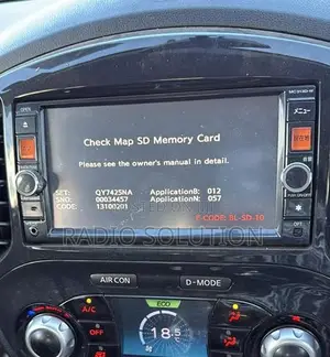 Nissan Juke Check Map Sd Memory Card Error Solution