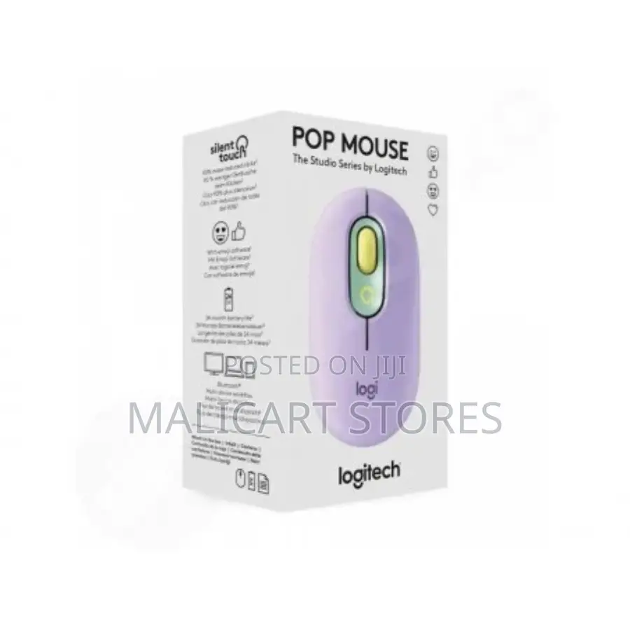 Logitech Pop Wireless Mouse With Emoji Button Function–Blast–