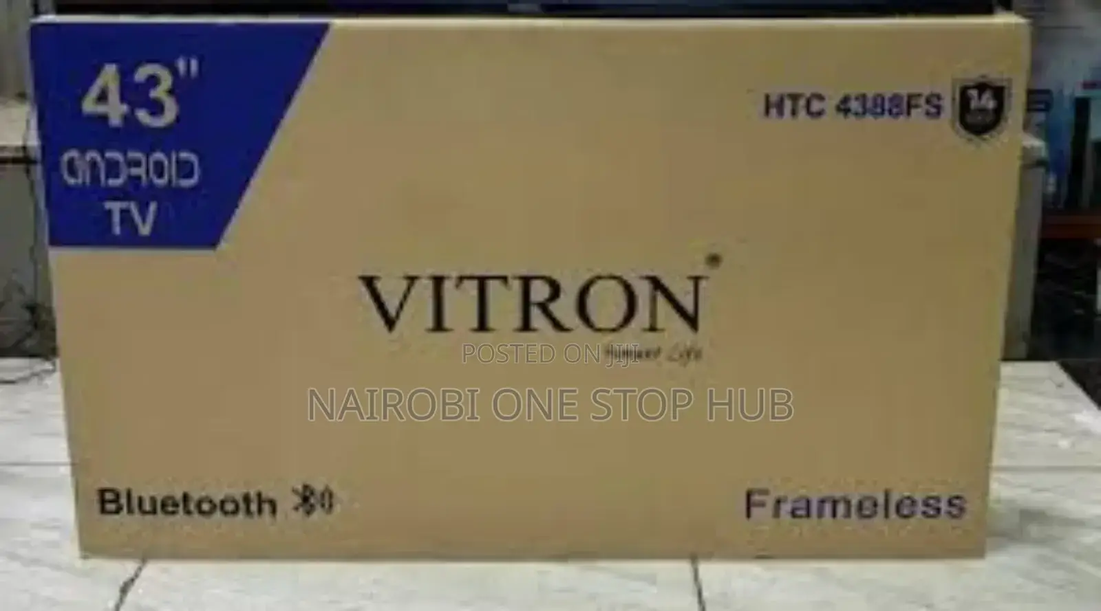 Vitron 43" Inch Bluetooth Enabled Frameless Smart Android Tv