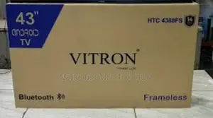 Vitron 43" Inch Bluetooth Enabled Frameless Smart Android Tv