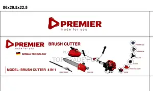Premier 4in1 Brush Cutter 4 Stroke Hedge Trimmer/Chain Saw/Trimmer