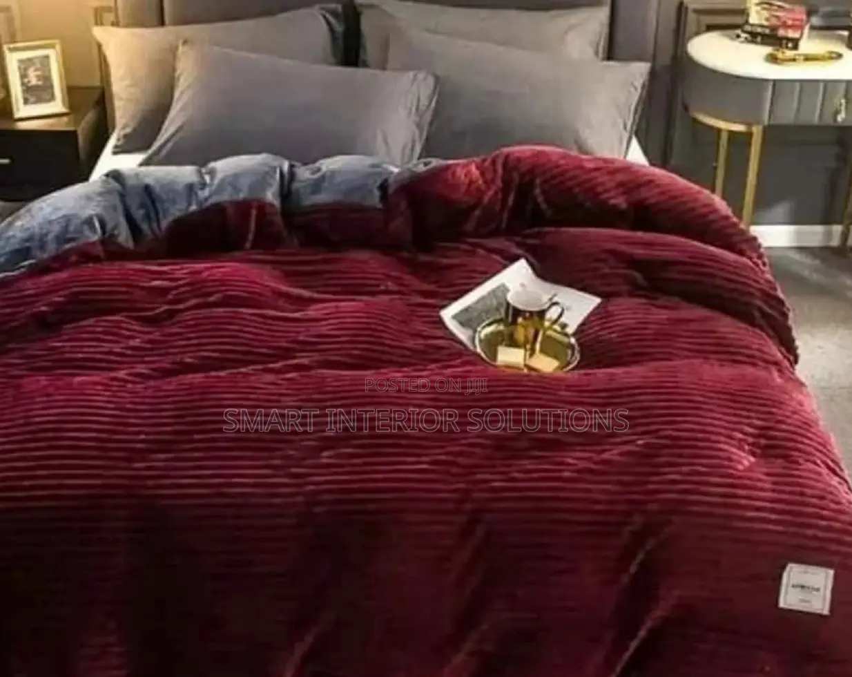 Maroon Velvet Duvet