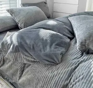 Grey Velvet Duvet