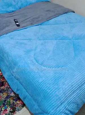 Sky Blue Velvet Duvet