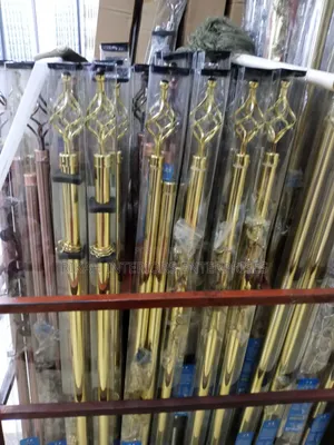 2m Gold Double Adjustable Rods