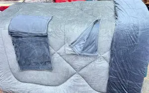Warm Grey Velvet Duvet