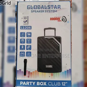 Globalstar Portable Club 12 Inches Trolley Portable Speaker System 