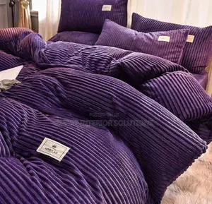 Modern Purple Velvet Duvet