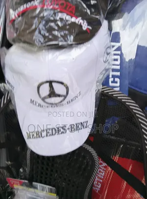 Mercedes White Cap