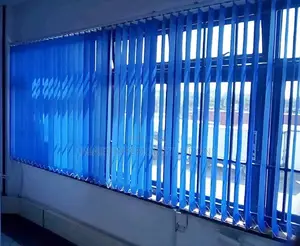Blue Privacy Vertical Blinds