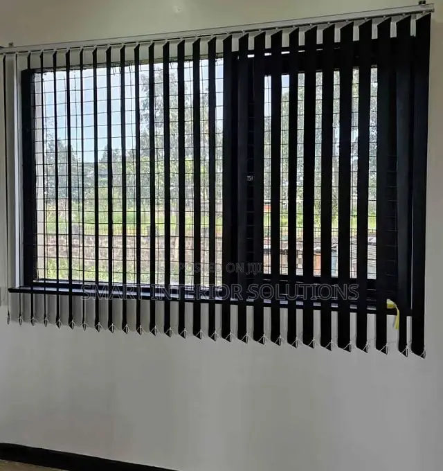 Black Vertical Blinds