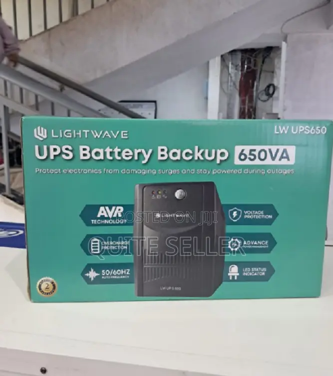 Lightwave Ups 650va With Fully Digitized Microprocessor Controlled