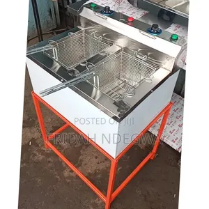 Commercial Chips Deep Fryer Double Coiled (15l+15l at 16000