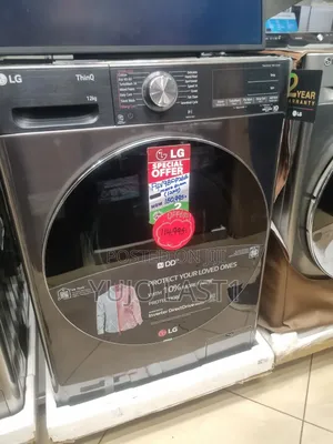 LG 12kg Washer F4v9bwp2ee Black