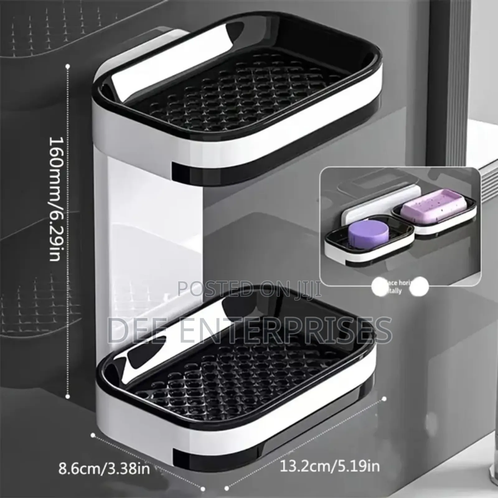 Double-Layer Wall-Mounted Soap Dish