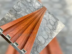 Brown WPC Fluted Wall Panel