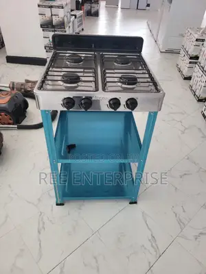 Offer Offer Rebune Four Burner Standing Gas Stove With Shelves