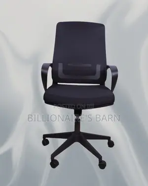 Sleek Black Ergonomic Mesh Office Chair — All-Day Comfort