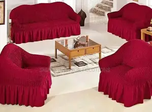 Maroon 7 Seater Sofa Cover