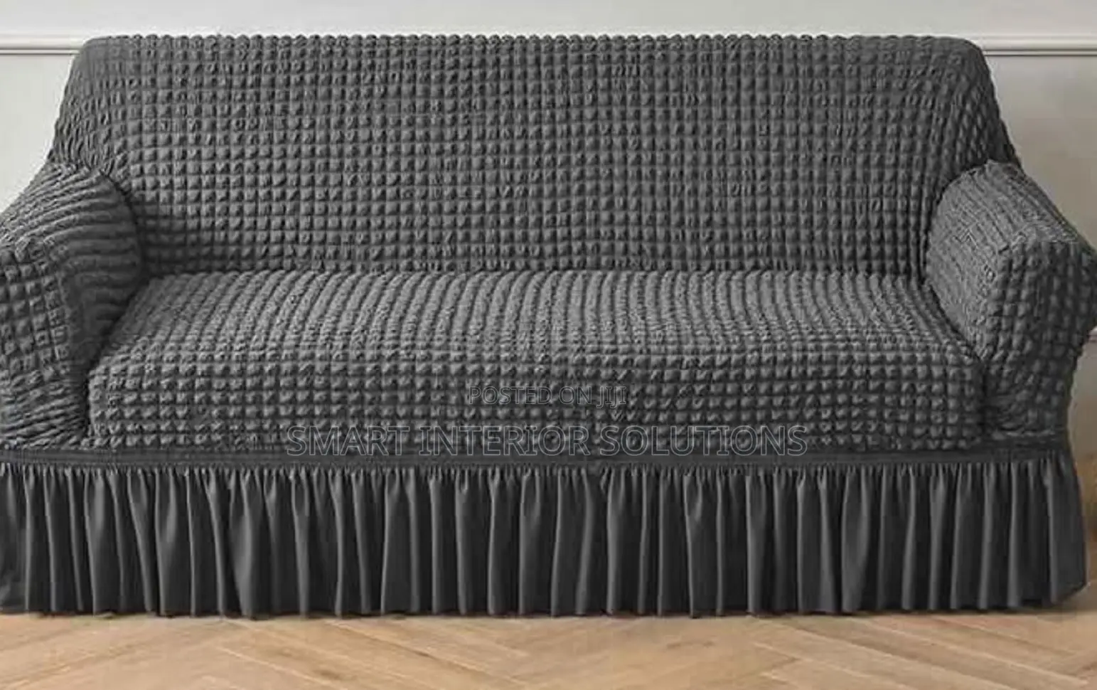 Elastic Grey Sofa Cover