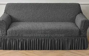 Elastic Grey Sofa Cover
