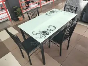 Modern White Top Dining Table