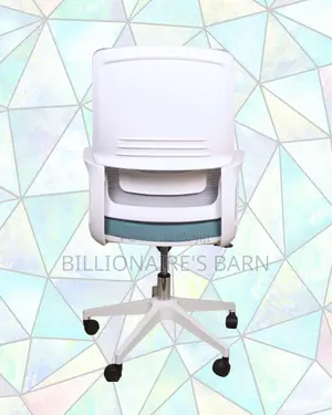 Comfy White Ergonomic Mesh Office Chair | Lumbar Support