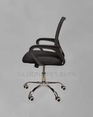 Secretarial Mesh Office Chair | Heavy-Duty Padded Armrests