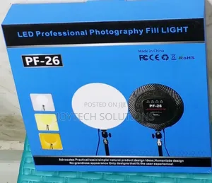 Dimmable Pf26 3 Colors Ring Light With 2.5m High Tripod