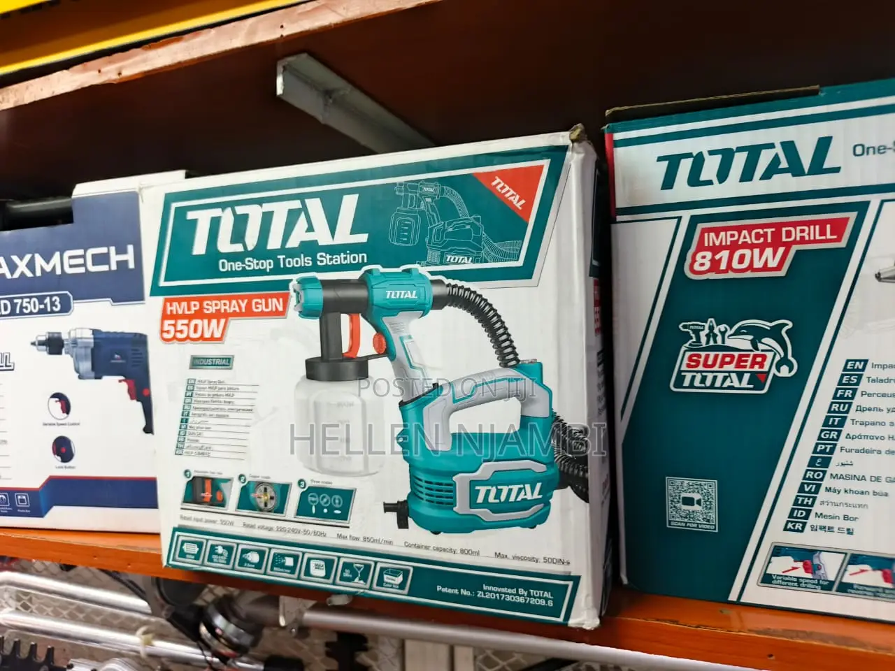 550w Total Spray Gun- 800ml Capacity