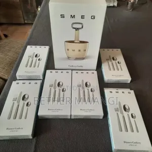Smeg Cutlery Caddy Holder in Cream Dinner Cutlery Set (24pcs)In Kenya