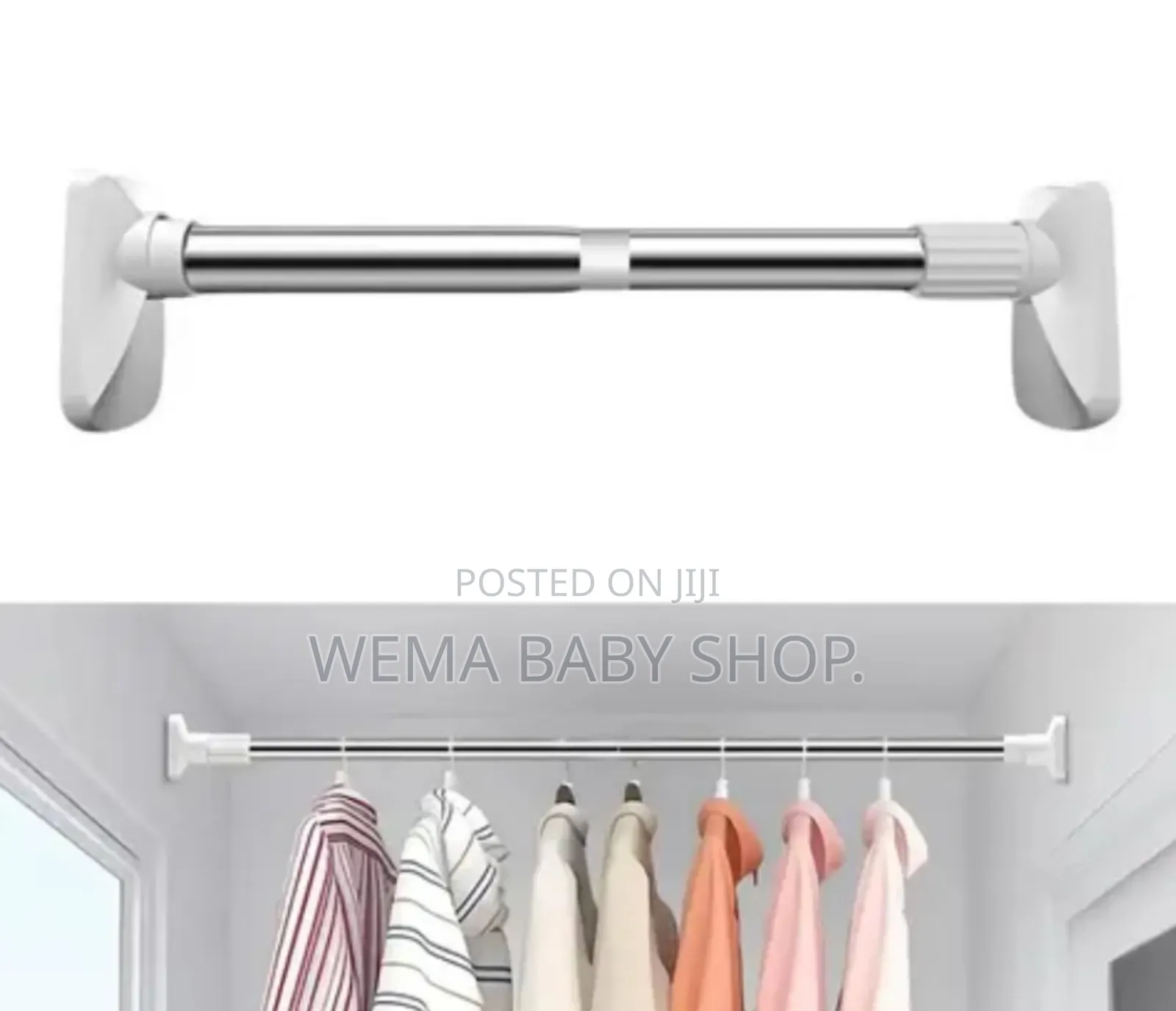 Multipurpose Extendable Telescopic Rod (110cm -200cm)
