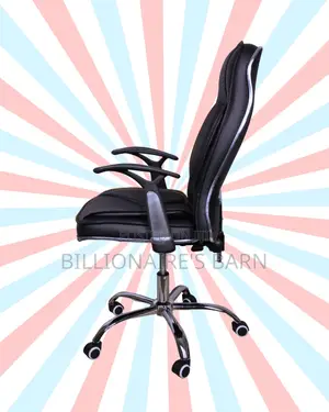 Comfy Executive Leather Office Chair — Back Support for Long Hours