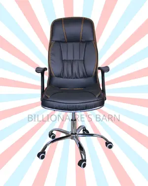 Comfy Executive Leather Office Chair — Back Support for Long Hours