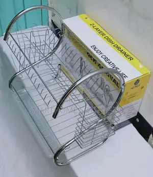 2 Tier Dish Rack With Cutlery Holder