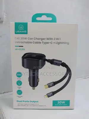 Usams Car Charger Us-Cc219 (Type-C + Lightning)