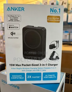 Anker Maggo Wireless Charging Station (Foldable 3-in-1)