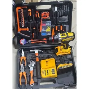 Dewalt Cordless Drill 48v With 2 Rechargeable Batteries Bits