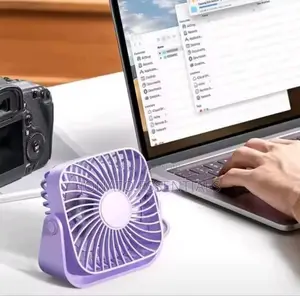 Usb Rechargeable Mini Desk Fan, Portable Quiet Cooling