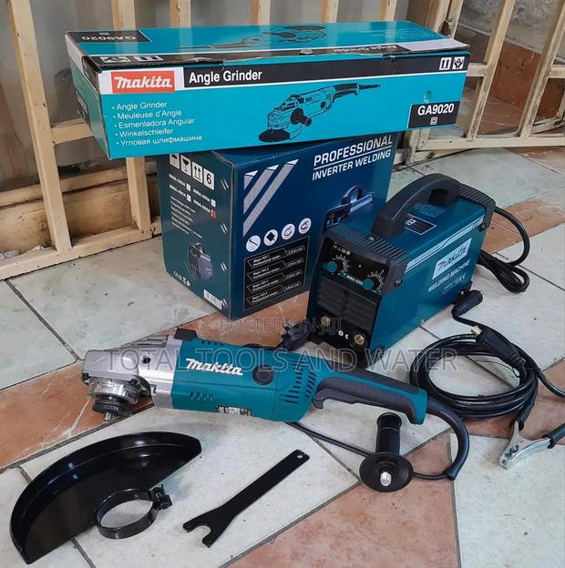 Makita Welding Combo Grinder 9" 2100 W and Welding Machine 500amps Set