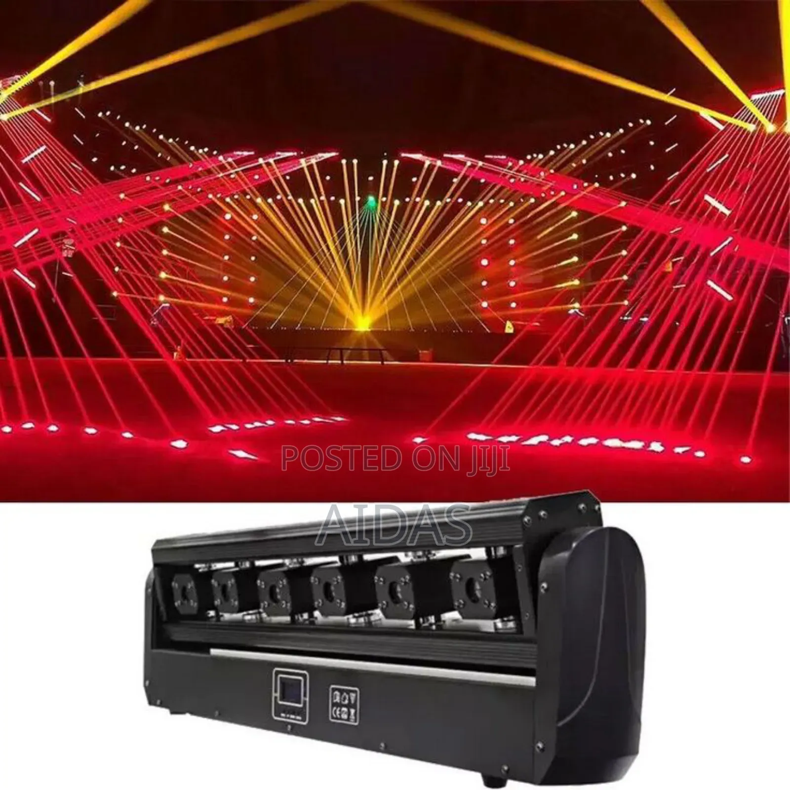 6 Eyes Moving Head Laser Light Show Projector RGB Lasers Lazer Disco